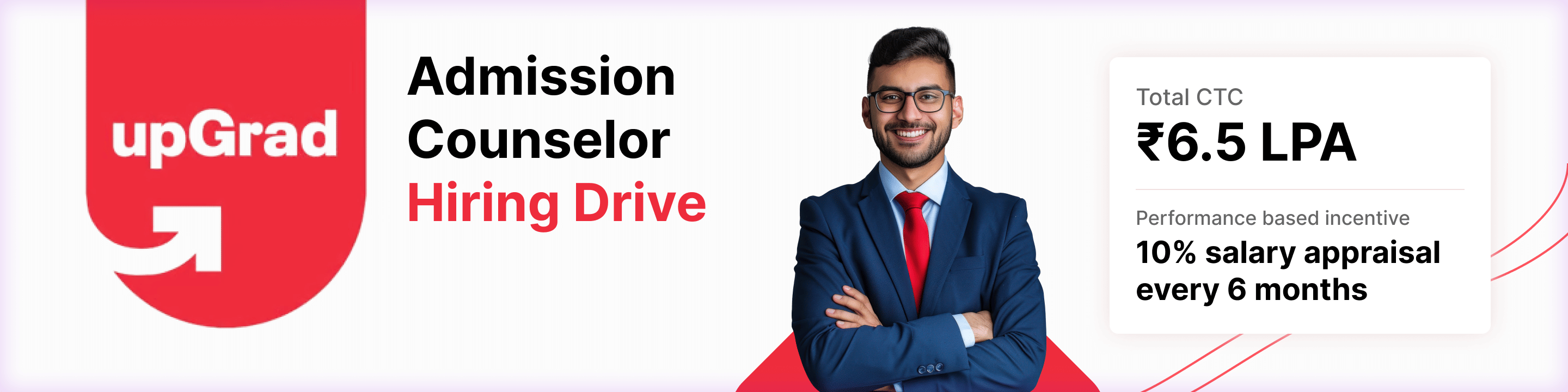 upGrad Admission Counselor Hiring Drive