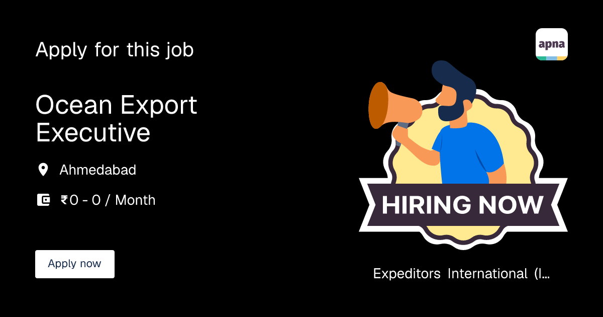 Ocean Export Executive in Expeditors International (India) Private ...