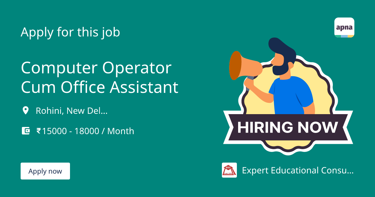 Computer Operator cum Office Assistant Job at Expert Educational ...