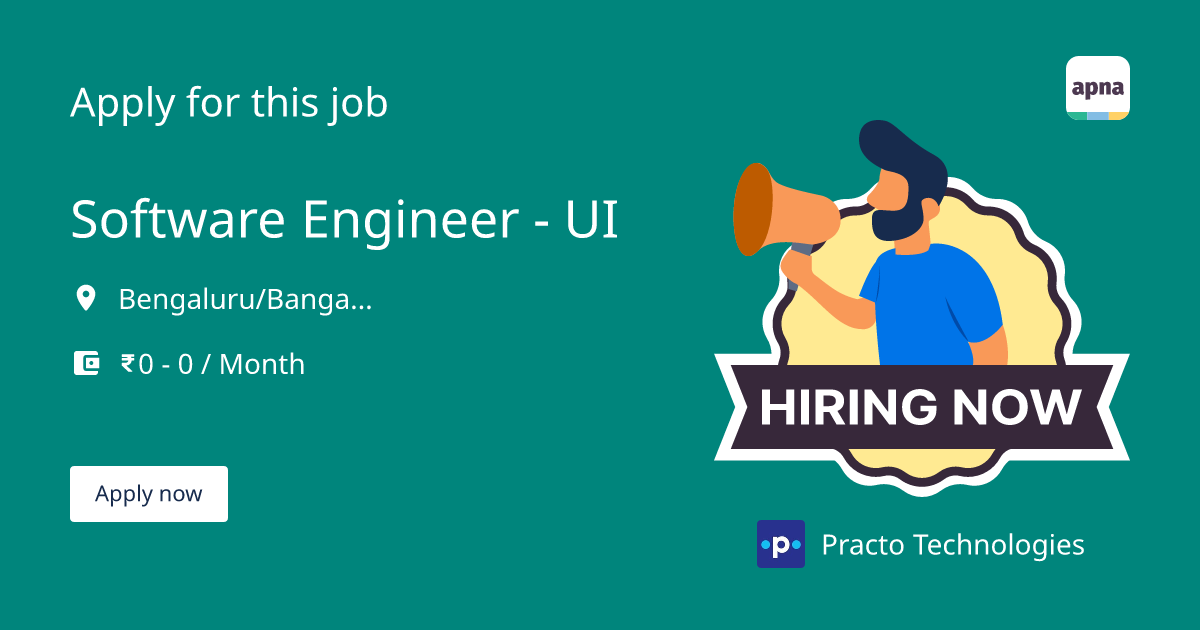 Software Engineer - UI in Practo Technologies