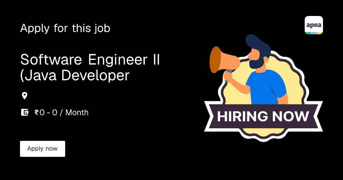 Software Engineer II (Java Developer) in JP Morgan Services India Pvt ...